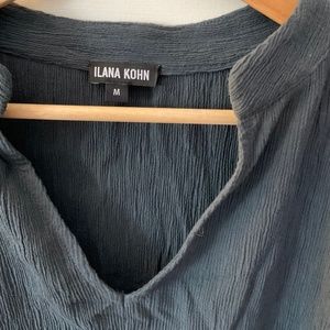 Ilana Kohn v-neck tunic, colour is graphite, size medium